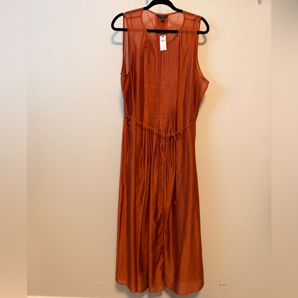 Banana Republic Pintuck Organza Midi Dress